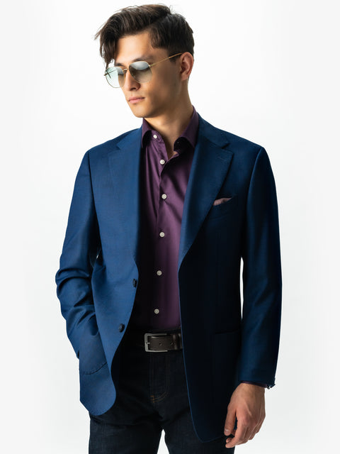 Camasa Barbati Smart Casual & Eleganta Mov Liliac 100% Bumbac Usor De Calcat All Season Bman0030 (7)