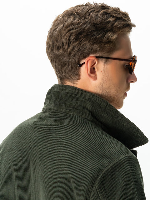 Jacheta Barbati Verde Kaki Raiat Tip Overshirt Toamna-Iarna BMan0226 (7)