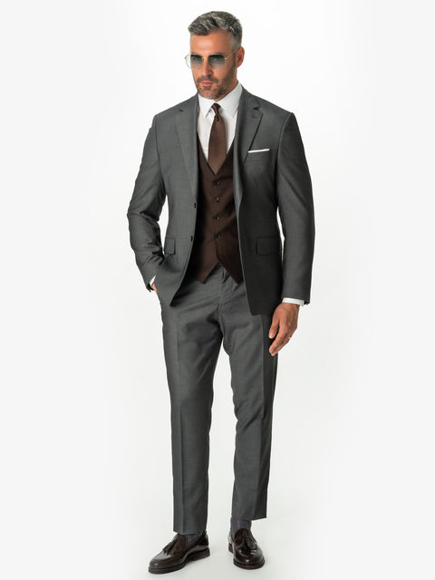 Costum Bărbați Elegant & Business Gri Antracit BMan0018 (5)