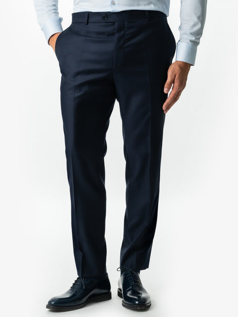 Costum Bărbați Bleumarin Half Canvas Din 100% Stofa Lână Premium Loro Piana All Season BMan0032 (7)