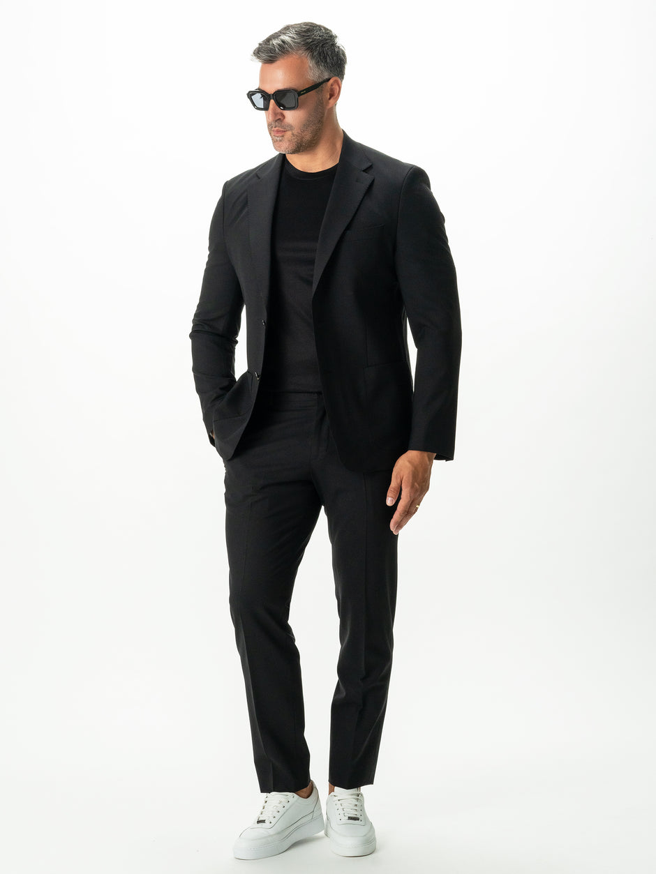 Tricou Premium Barbati Negru 100% Bumbac Egiptean Dublu Mercerizat BMan278 (3)