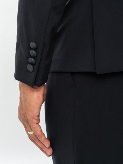 Costum Negru Premium City Flexo Barbati Modern Casual & Office Gluga Detasabila Toamna & Iarna BMan0030 (9)