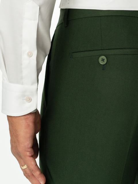 Costum Elegant Barbati Verde Brad In Trei Piese Eveniment Formal BMan0011 (5)