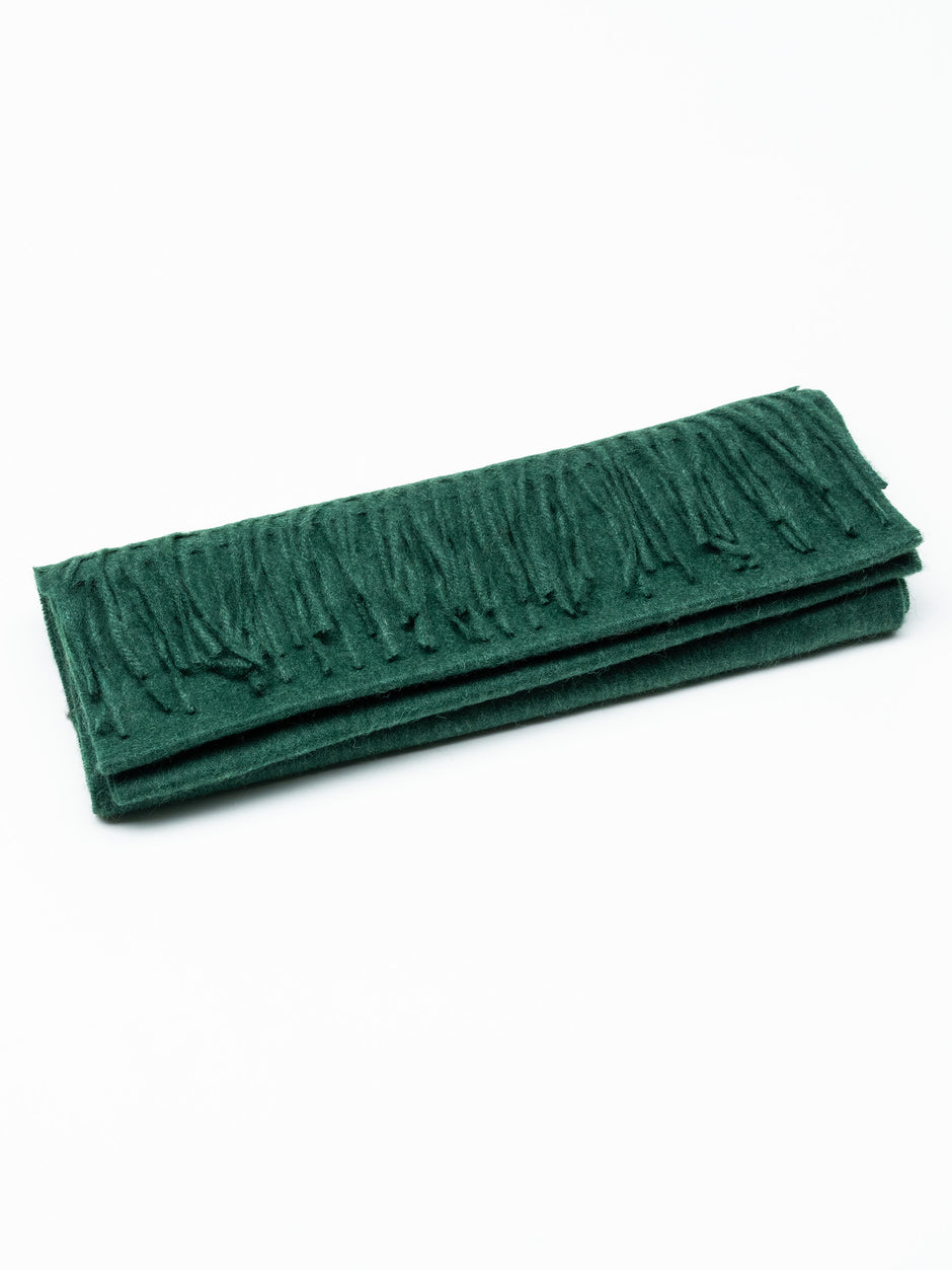 Esarfa Premium Barbati De Iarna Verde Brad Tip Fular Din 100% Lână Merinos BMan130 (2)