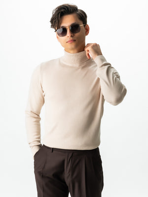 Pulover Tip Helanca Crem Barbati 100% Bumbac Levent Cottone  BMan0007