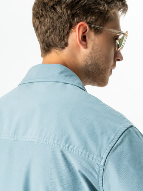 Jacheta Albastru Sky Tip Overshirt Camasa Barbati Sezon Toamna & Iarna Din Bumbac BMan0228 (8)
