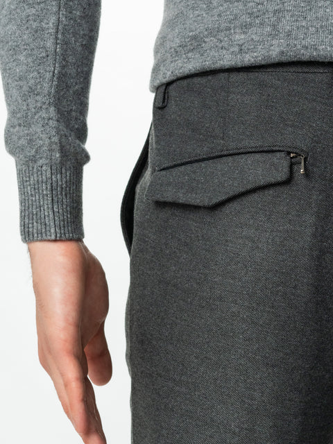 Pantaloni Barbati Casual & Weekend Gri Inchis Flexo Cu Snur In Talie Sezon Toamna & Iarna BMan0004 (6)