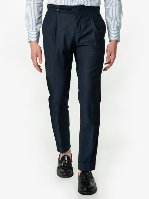 Pantaloni Barbati Cu Pense Model Gurkha Bleumarin BMan702 (6)