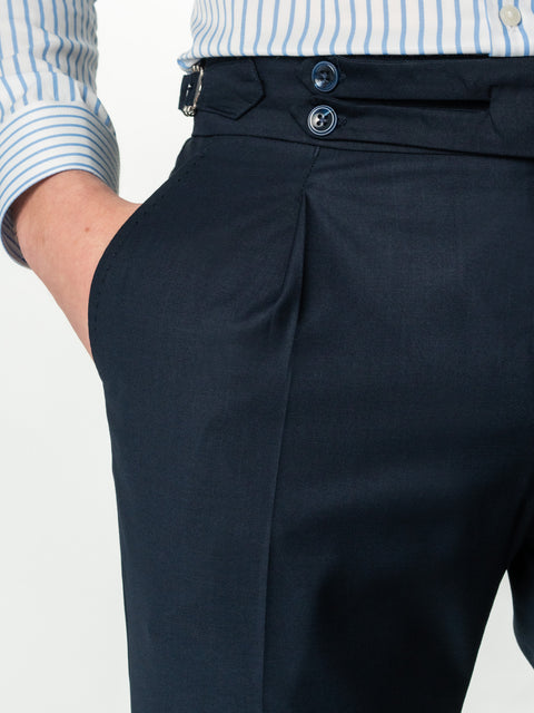 Pantaloni Barbati Cu Pense Model Gurkha Bleumarin BMan702 (4)