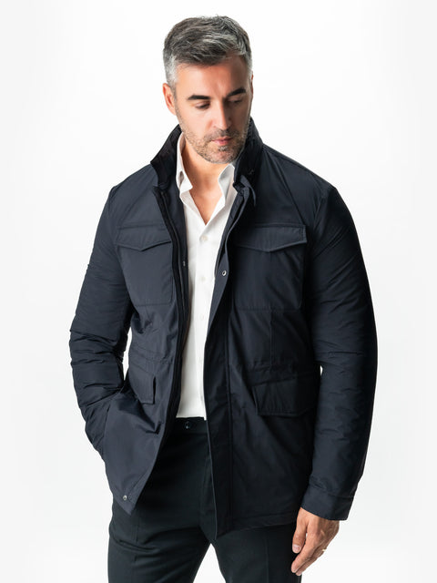 Pantaloni Barbati Office & Business Bleumarin Modern Fit Stofa Sezon Toamna Iarna BMan0001 (7)