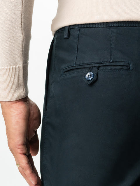 Pantaloni Casual Barbati Bleumarin Inchis Bumbac Natural Toamna & Iarna Design Chinos BMan521 (4)