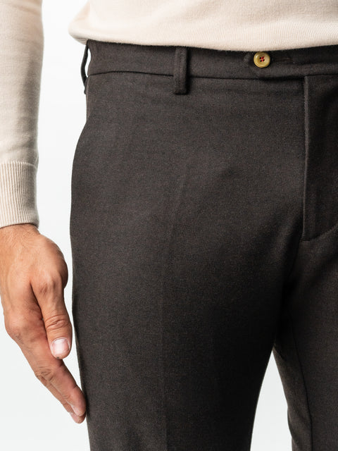 Pantaloni Barbati Office & Business Maro Inchis Modern Fit Stofa Sezon Toamna Iarna BMan0002 (2)