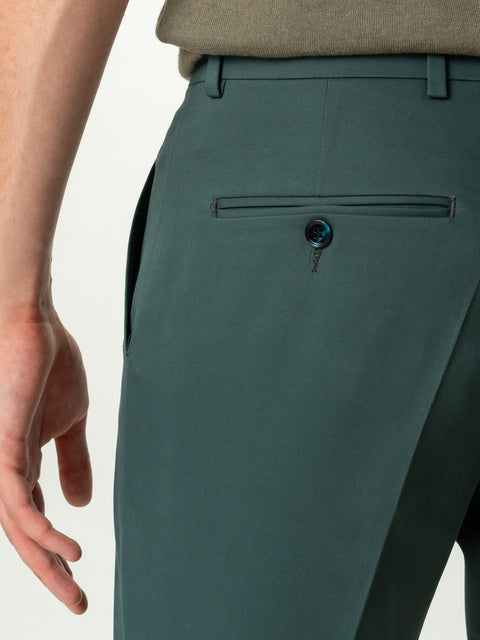 Pantaloni Scurti Verde Petrol Barbati Vara Bumbac Natural Elastic Bman155 (4)