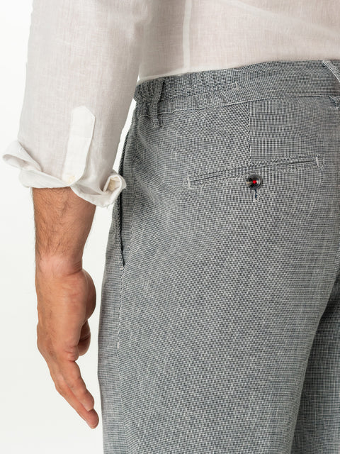 Pantaloni Scurti Bleumarin Barbati Bumbac & In Natural Texturat BMan172 (5)