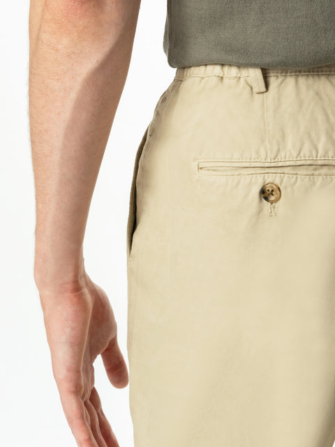 Pantaloni Barbati Scurti Cu Siret Vara Bej Din 100% Bumbac BMan174 (4)