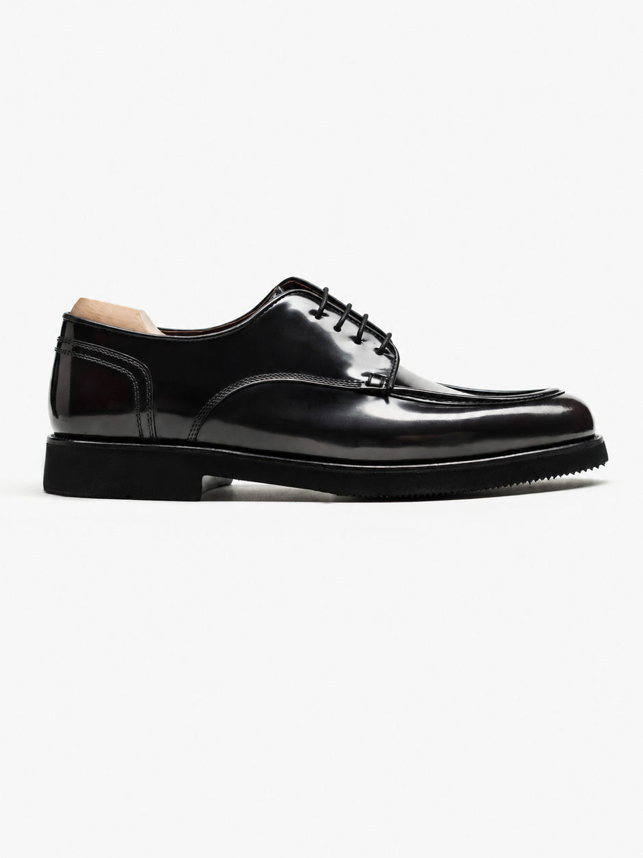 Pantofi Barbati Derby Piele Naturala Bordo Închis BMan0426 (1)