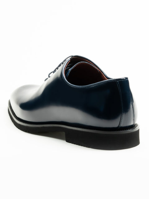 Pantofi Barbati Eleganti Oxford Albastru Bleumarin Semilucios 100% Piele Naturala Talpa EVA BMan0403 (9)