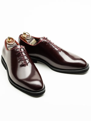 Pantofi Eleganti Barbati Oxford Bordo Semilucios 100% Piele Naturala BMan0403