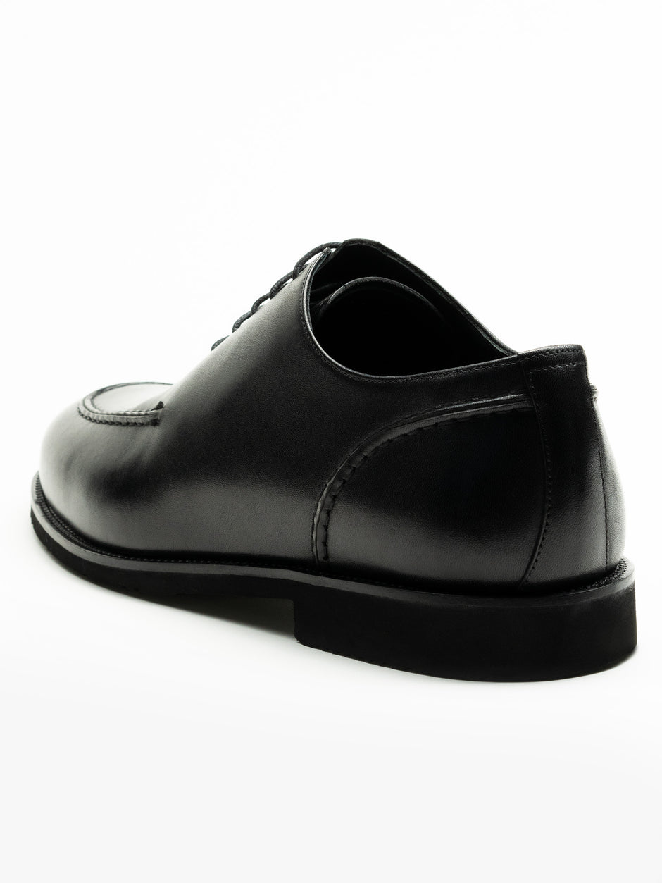 Pantofi Negri Barbati Eleganti Zorlu Design Cu Talpa Din Spuma 100% Piele Naturala BMan0404 (8)