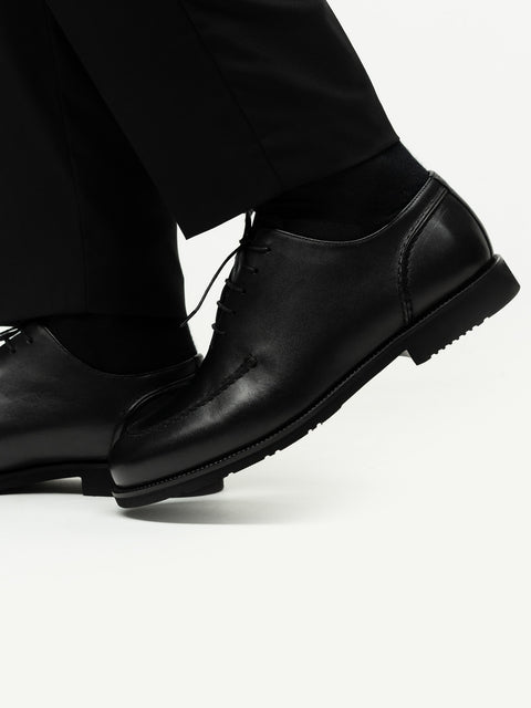 Pantofi Negri Barbati Eleganti Zorlu Design Cu Talpa Din Spuma 100% Piele Naturala BMan0404 (2)