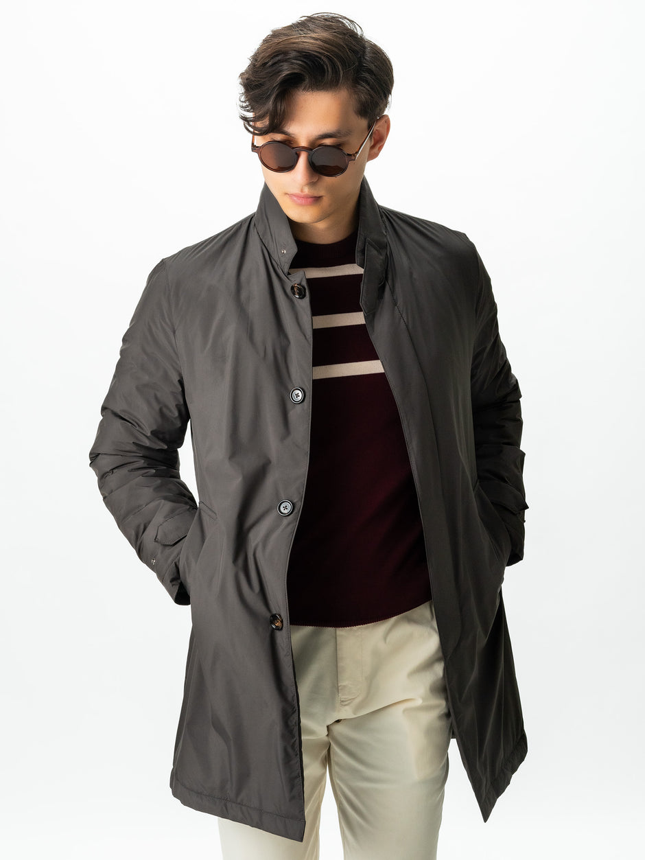 Pulover Casual Barbati Rosu In Dungi Crem Bumbac Levent Cottone BMan0012 (8)