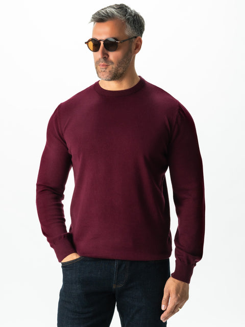 Pulover Office Bordo Bărbați 100% Bumbac Premium Levent Cottone Toamna&Iarna  BMan0008 (5)