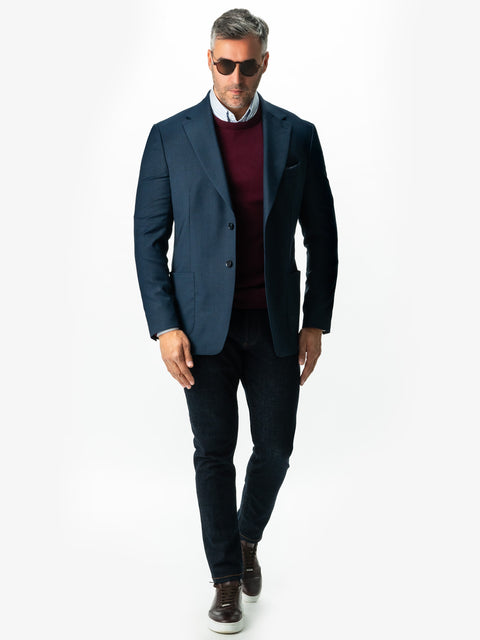 Pulover Office Bordo Bărbați 100% Bumbac Premium Levent Cottone Toamna&Iarna  BMan0008 (8)
