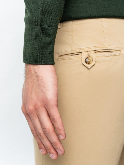 Pulover Cu Fermoar Office Barbati Verde Kaki Din Lana Merinos Soft Falco Sezon Toamna&Iarna BMan0003 (4)