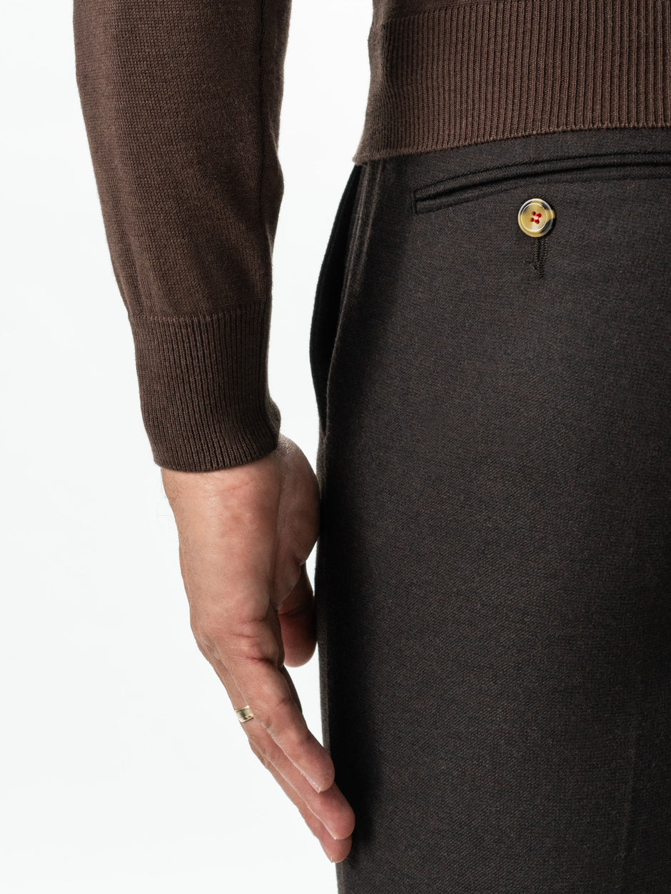 Pulover Barbati Office Maro Inchis Guler Polo Fara Nasturi Bumbac Soft 100% Natural Galbiatti Cotton Toamna&Iarna  BMan0013 (6)