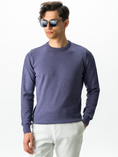 Pulover Casual Mov Liliac Bărbați 100% Bumbac Premium Levent Cottone Toamna&Iarna  BMan0008 (7)