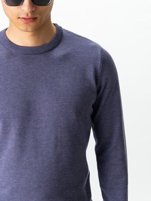 Pulover Casual Mov Liliac Bărbați 100% Bumbac Premium Levent Cottone Toamna&Iarna  BMan0008 (9)