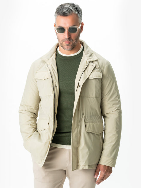 Pulover Barbati Casual Modern Verde Cu Extensie Alb Perla Bumbac Premium Levent Cottone Toamna&Iarna  BMan0011 (7)