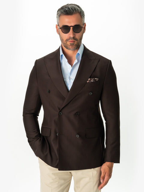 Sacou Barbati Maro Cafeniu Elegant De Ocazie La Doua Randuri Din Amestec Lana BMan0007 (2)