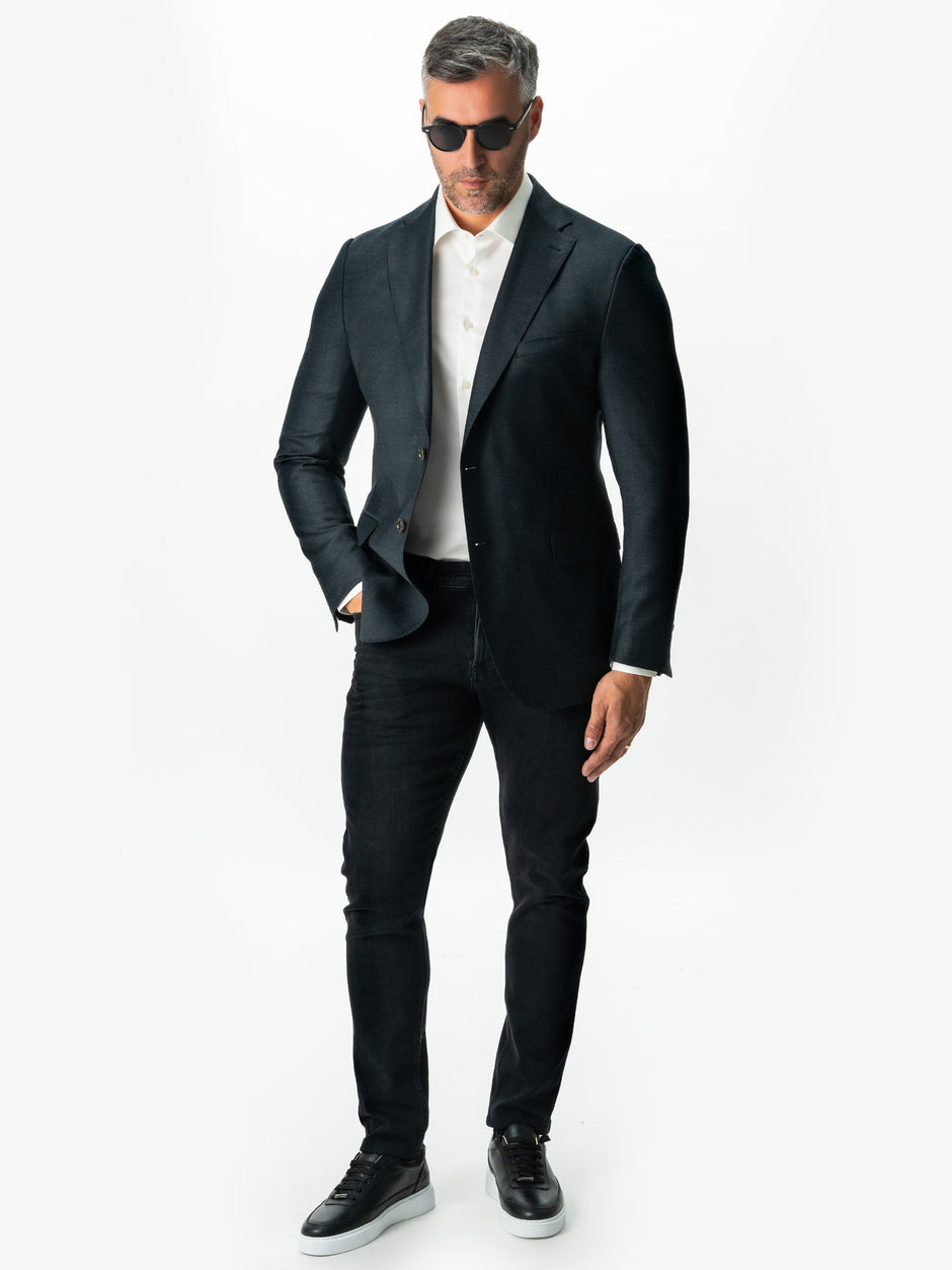 Sacou Office Barbati Gri Antracit Lana Vitale Barberis BMan432 (3)