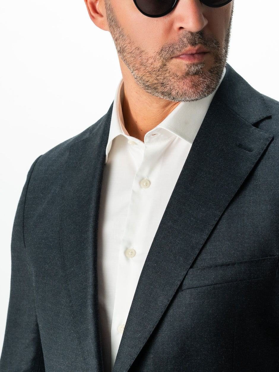 Sacou Office Barbati Gri Antracit Lana Vitale Barberis BMan432 (2)