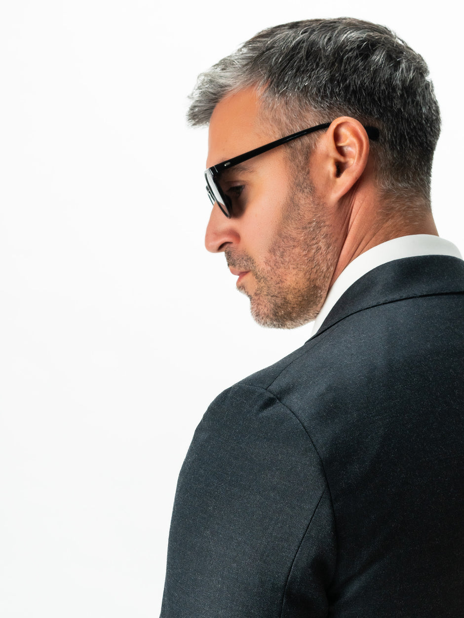 Sacou Office Barbati Gri Antracit Lana Vitale Barberis BMan432 (6)