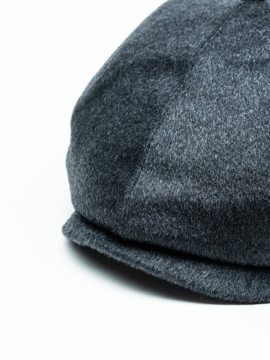 Sapca Barbati Newsboy Gri Inchis Din Fetru Shelby Design Tip Basca De Iarna Gotti BMan0002 (2)