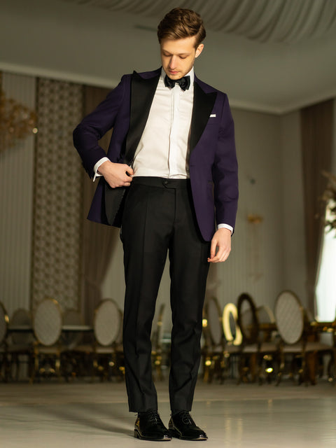 Tinuta Completa Mire Smoking Barbati Violet Formal Essential Gala & Ceremonie BMan1011 (5)