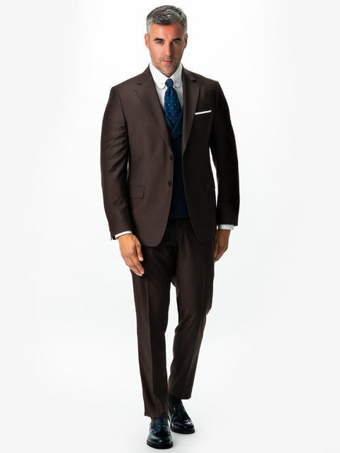 Tinuta Barbati Eleganta Eveniment Formal Brown & Navy BMan0762 (1)
