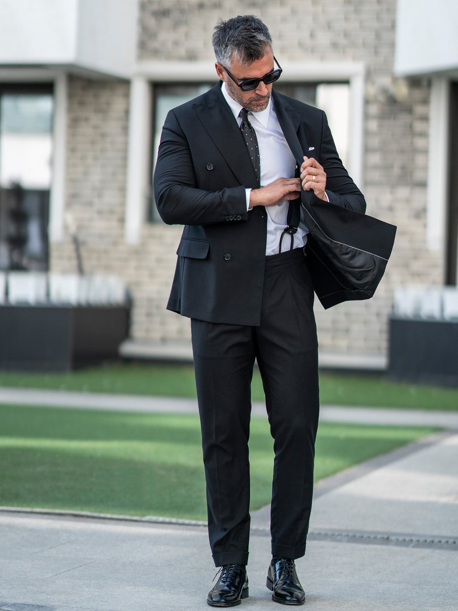 Tinuta Completa Barbati Eleganta Black & White BMan0767 (6)