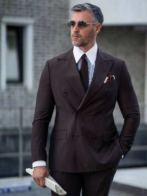 Tinuta Barbati Elegant & Business Formal Brown Carlo BMan0768 (6)