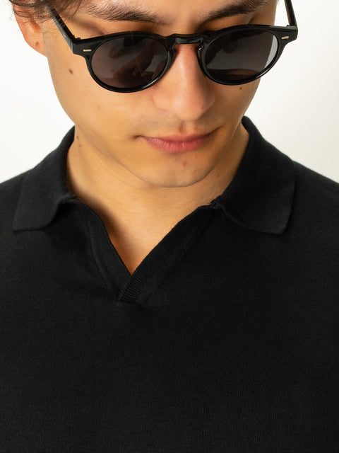Tricou Premium Bărbați Polo Modern Negru De Vară Bumbac Natural BMan286 (3)