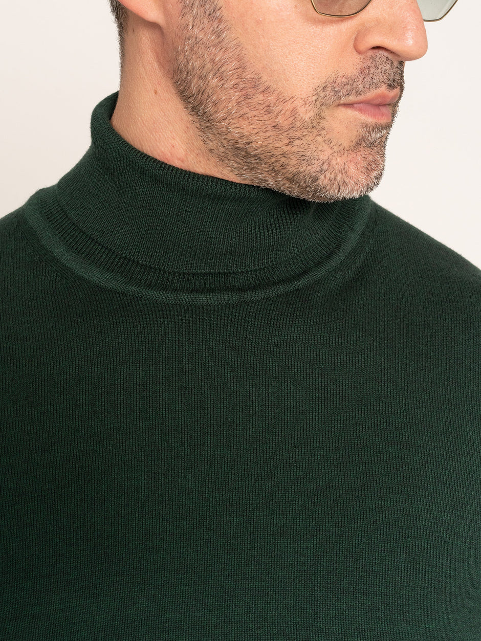 Pulover Tip Helanca Verde Bărbați 100% Bumbac Premium Levent Cottone Toamna&Iarna BMan0007 (7)