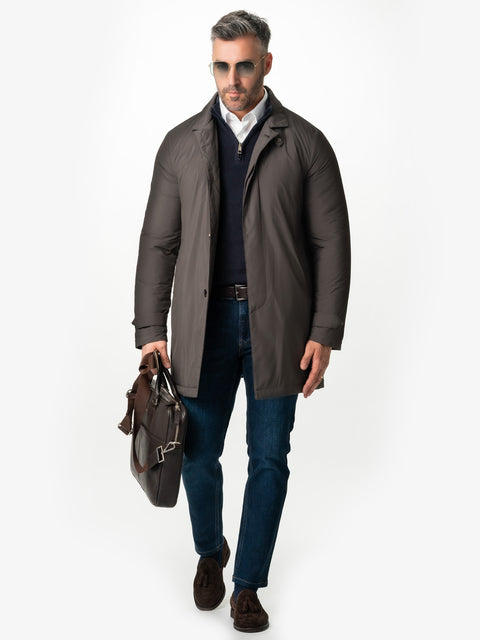 Geaca Premium Modern Casual Maro Latte Tip Parka BMan0211 (3)