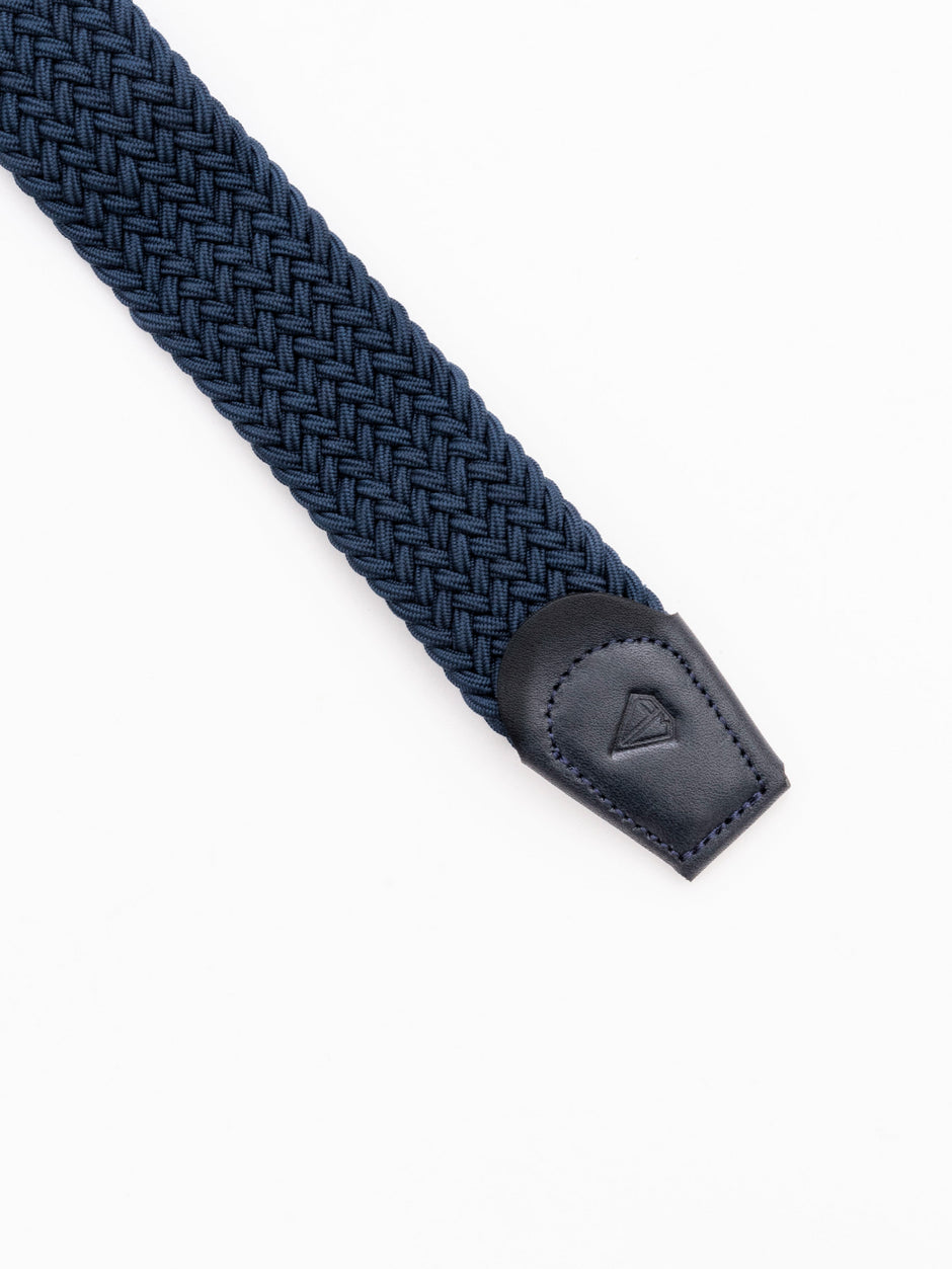 Curea Albastru Ocean Barbati Material Textil Impletit BMan105 (3)