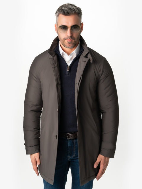 Geaca Premium Modern Casual Maro Latte Tip Parka BMan0211 (9)