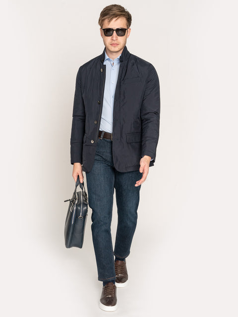 Camasa Bleu Simpla Office Barbati Din  Bumbac Sezon Toamna Eleganta Bman873 (2)