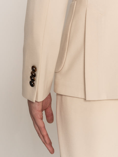 Sacou Barbati Crem New Modern Office Spandex BMan439 (6)