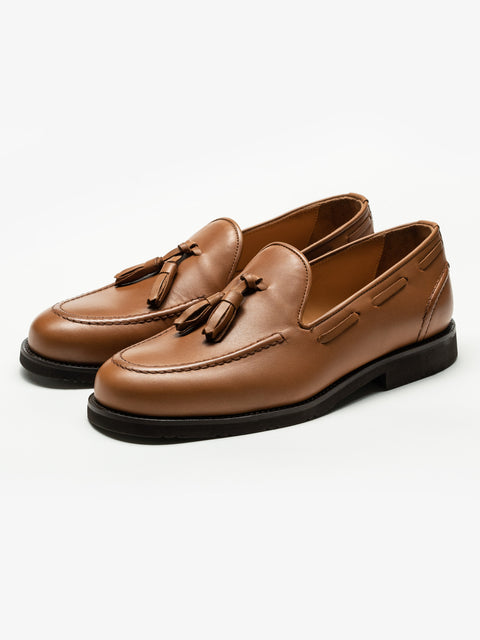 Mocasini Barbati Tassel Loafers Maro Tobacco 100% Piele Naturala BMan215 (1)