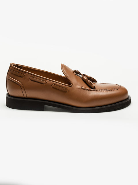 Mocasini Barbati Tassel Loafers Maro Tobacco 100% Piele Naturala BMan215 (2)